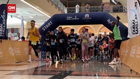 VIDEO: Dubai Mallathon, Lomba Lari dalam Mall Perangi Cuaca Ekstrem