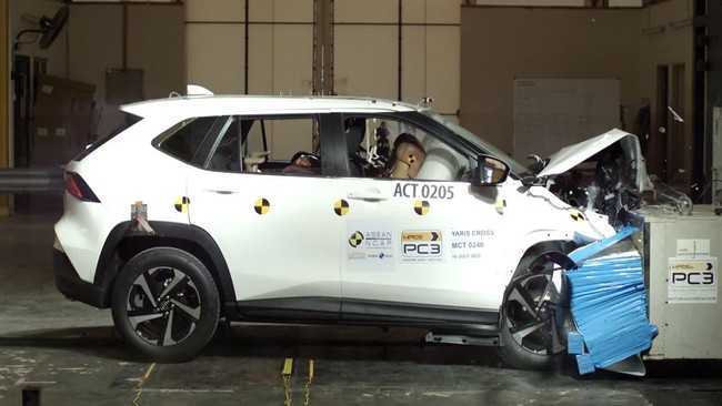 Toyota Yaris Cross yang diuji ASEAN NCAP merupakan model year 2025 varian G yang diproduksi 2025 di Indonesia.