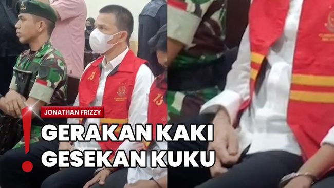 Jonathan Frizzy Tampak Gelisah Jalani Sidang Kasus Vape Zat Anestesi