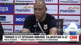 VIDEO: Kata Pelatih Nova Arianto Timnas U-17 DItahan Imbang Tajikistan