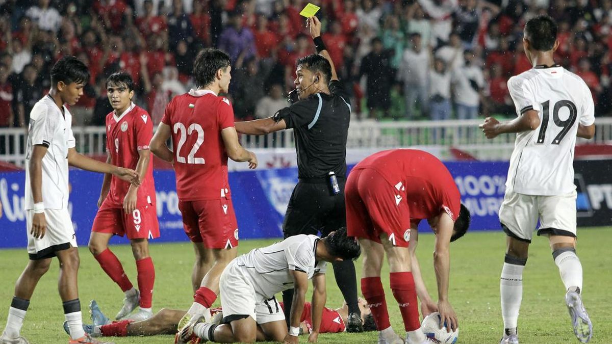 FOTO: 2 Kali Unggul, Timnas Indonesia U-17 Imbang Lawan Tajikistan