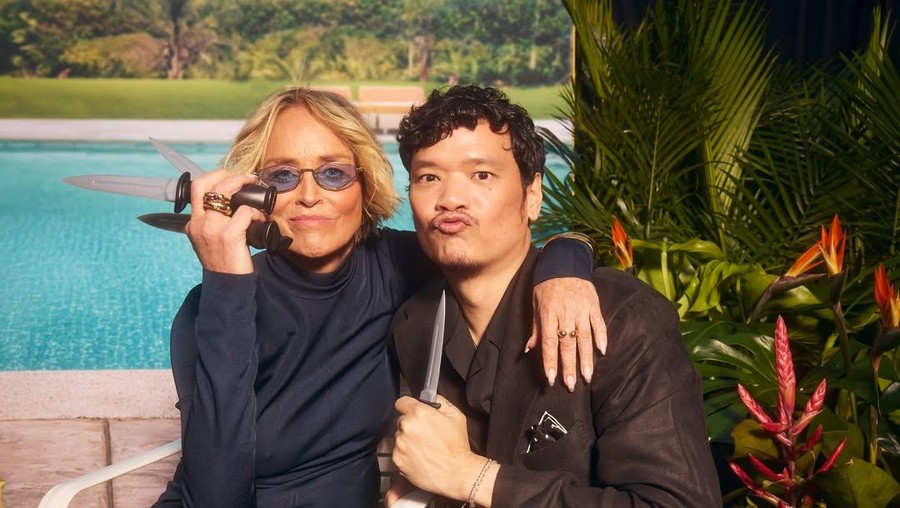 Sharon Stone dan Timo Tjahjanto Sharon Stone dan Timo Tjahjanto