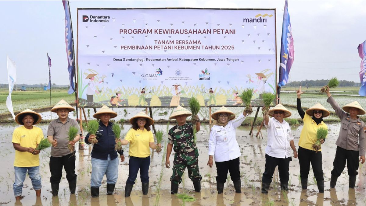 Wujud Ketahanan Pangan, Bank Mandiri Berdayakan Petani Kebumen