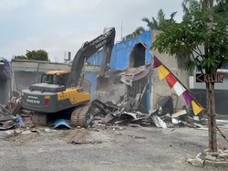 Forkopimda Sumut juga Robohkan Diskotek Blue Star di Langkat