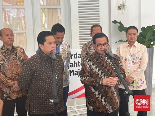 Pramono Jumpa Erick Thohir Bahas Liga 3 dan Liga 4