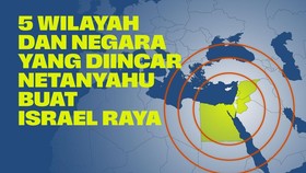 INFOGRAFIS: 5 Wilayah-Negara yang Diincar Netanyahu Jadi 'Israel Raya'