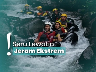 Lepas Penat Main River Tubing di Sungai Cikadongdong, Berani Coba?