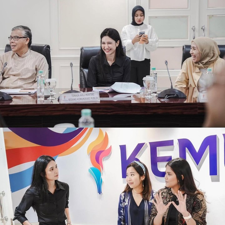 <p>Artis Mikha Tambayong mulai merambah kariernya di luar dunia akting, Bunda. Sejak Mei 2023, Mikha menjalani pekerjaan barunya sebagai staf ahli Menteri Pemuda dan Olahraga (Menpora) bidang komunikasi publik. (Foto: Instagram @miktambayong)</p>