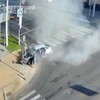 VIDEO: Detik-detik Drone Ukraina Hantam Mobil di Belgorod Rusia
