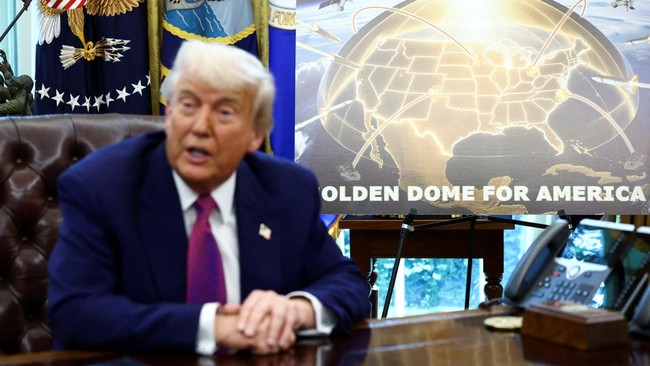 Ambisi Trump Buat Golden Dome sampai Mesir Latih 300 Pasukan Palestina Trump mau bikin sistem pertahanan rudal Golden Dome senilai Rp2.869 triliun sampai Mesir latih ratusan pasukan Palestina.
