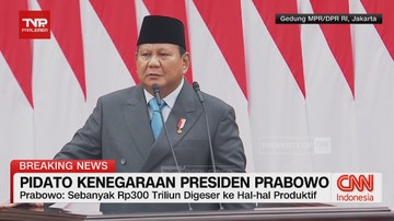 VIDEO: FULL Pidato Kenegaraan Presiden Prabowo di Sidang Tahunan MPR