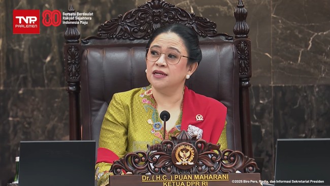 Puan Singgung Indonesia Gelap hingga Bendera One Piece di Sidang MPR Ketua DPR RI Puan Maharani menyinggung sejumlah kejadian mulai dari Indonesia Gelap hingga bendera One Piece dalam pidatonya di Sidang Tahunan MPR.