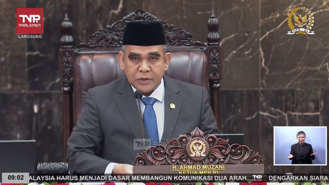 Muzani Pimpin Sidang Tahunan Mpr, Sidang Dinyatakan Terbuka Untuk Umum