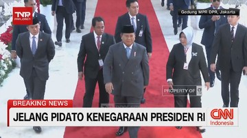 VIDEO: Momen Presiden Prabowo Tiba di Gedung MPR/DPR