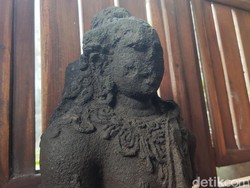 Pekerja Temukan Arca Saat Gali Drainase di Mlati Sleman