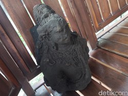 Kondisi Arca yang Ditemukan di Galian Drainase Mlati