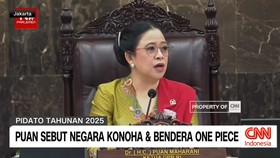 VIDEO: Puan Sebut Negara Konoha & Bendera One Piece di Sidang Tahunan
