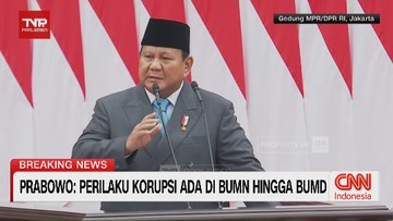 VIDEO: Prabowo Sebut Korupsi Hadir di Semua Institusi Negara dan BUMN