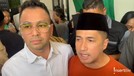 Raffi Ahmad dan Irfan Hakim di rumah duka Mpok Alpa