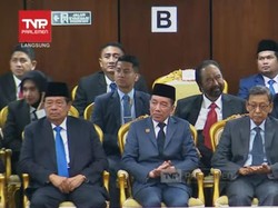 Bisik-bisik SBY dan Jokowi saat Duduk Sebelahan di Sidang Tahunan MPR