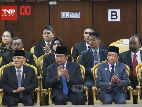 Megawati Absen di Sidang Tahunan MPR, Jokowi-SBY Hadir