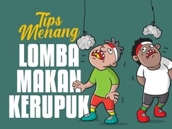 Tips Menang Lomba Makan Kerupuk, Teknik Gigitan Awal hingga Saran Dokter Pencernaan