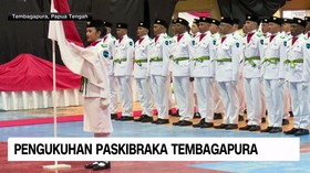 VIDEO: Pengukuhan Paskibraka Tembagapura