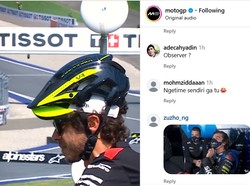 Ekspresi Rossi saat Lihat Marquez Geber Ducati di Depan Mata dari Pinggir Lintasan