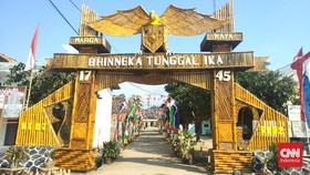 Semangat 17-an dan Gapura-gapura Cantik Desa di Lampung Selatan