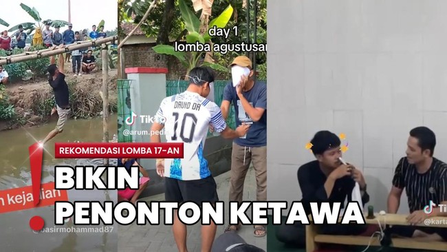 Bukan Cuma Panjat Pinang, Ini 3 Lomba 17 Agustus yang Viral di TikTok
