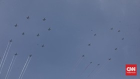 Atraksi Jet Tempur F-16, Berikan Ucapan HUT ke-80 RI