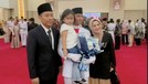 Denny Cagur dan Shanty menghadiri pengukuhan putranya&comma; Fabian Muhammad Yahva sebagai Paskibraka Provinsi Banten&period;