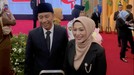 Denny Cagur dan Shanty menghadiri pengukuhan putranya&comma; Fabian Muhammad Yahva sebagai Paskibraka Provinsi Banten&period;