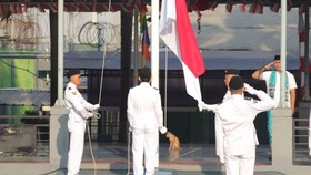Napi Terorisme Kibarkan Merah Putih di Lapas Cipinang