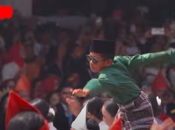 Aura Farming Pacu Jalur Meriahkan HUT RI di Istana, Menteri Ikut Joget