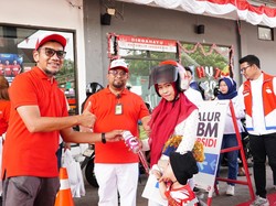 Meriahkan HUT RI, Pertamina Gelar Lomba dengan Pelanggan di SPBU Palembang