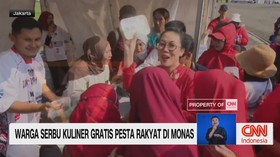 VIDEO: Warga Serbu Kuliner Gratis Pesta Rakyat di Monas
