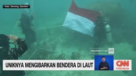 VIDEO: Meriah! Upacara HUT RI ke-80 Digelar di Dasar Laut Selat Sunda