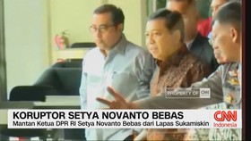 VIDEO: Koruptor Setya Novanto Bebas