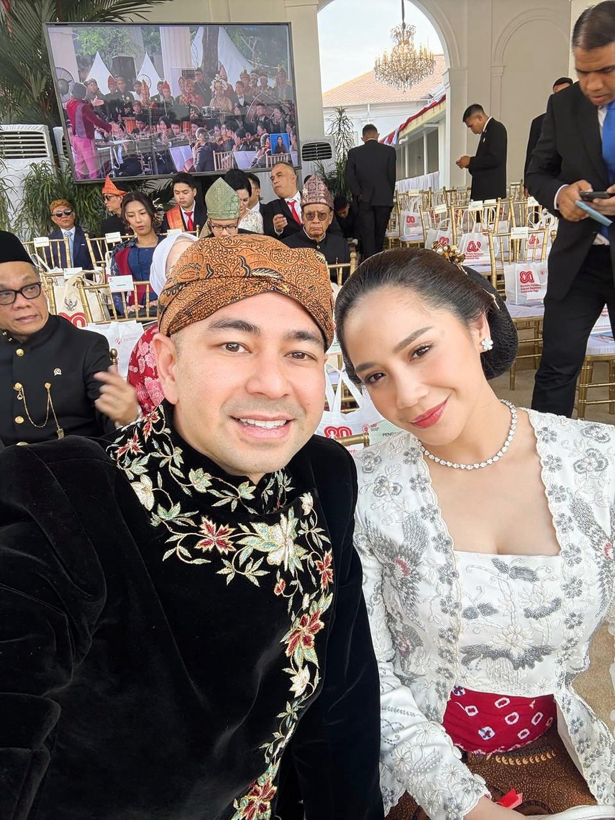 Potret Raffi Ahmad dan Nagita Slavina di Istana Merdeka