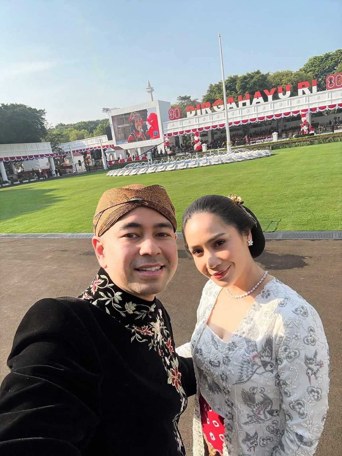 Potret Raffi Ahmad dan Nagita Slavina di Istana Merdeka