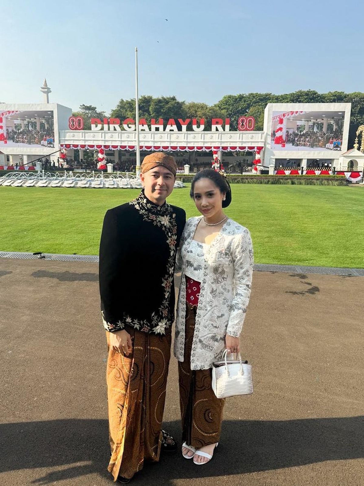 Potret Raffi Ahmad dan Nagita Slavina di Istana Merdeka
