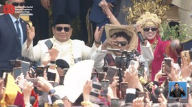 Tabola Bale 'Goyang' Istana Merdeka dalam Peringatan HUT ke-80 RI