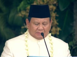 HUT ke-80 RI, Prabowo Bacakan Teks Proklamasi Kemerdekaan di Istana