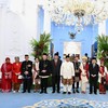 Prabowo Terima Presiden-Wapres Terdahulu di Istana Usai Upacara HUT RI