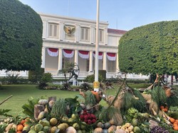 Situasi Istana Jelang Upacara HUT Ke-80 RI