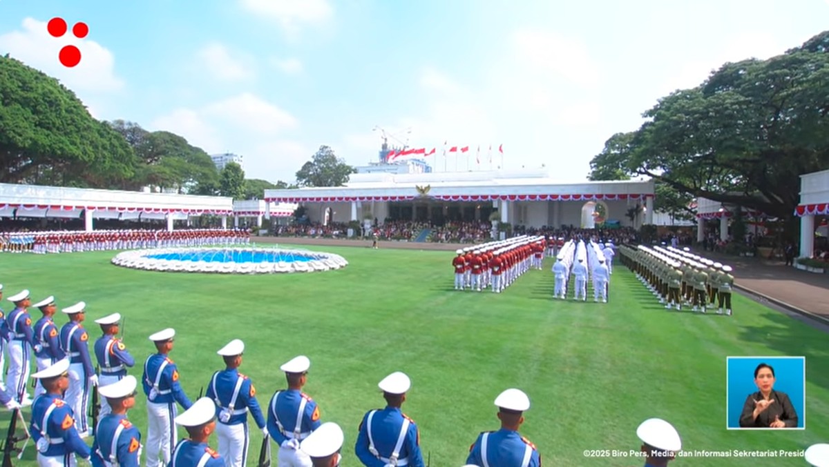 Suasana upacara detik-detik proklamasi HUT RI ke-80 &lpar;Dok Sekretariat Presiden&rpar;