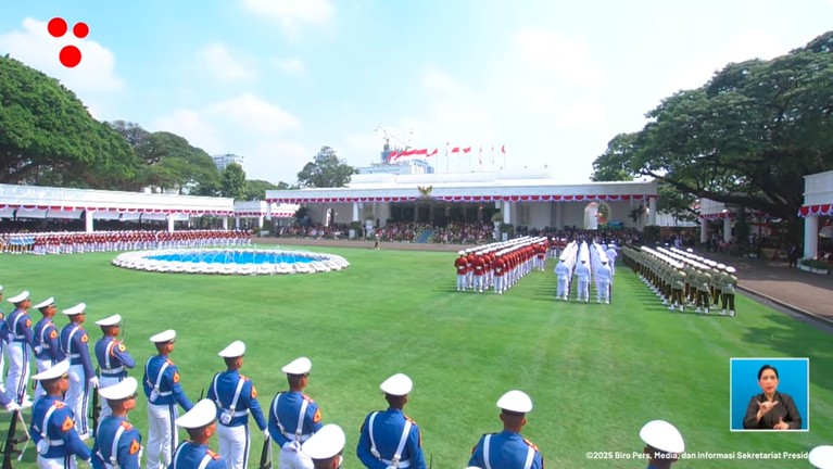 Suasana upacara detik-detik proklamasi HUT RI ke-80 (Dok Sekretariat Presiden)