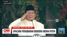 VIDEO: Detik-Detik Pengibaran Bendera Merah Putih di HUT ke-80 RI