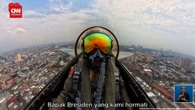 VIDEO: Atraksi Pesawat Tempur TNI, Berikan Ucapan HUT ke-80 RI 